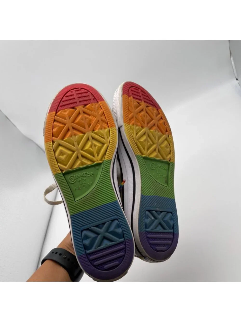Converse Chuck Taylor All Star Pride Rainbow Shoes Low Top Sneakers Womens 6 - Picture 7 of 9
